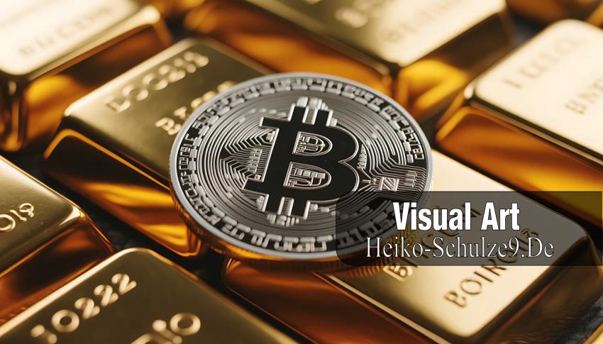 BTC Bitcoin Goldbarren - Foto von Admin
