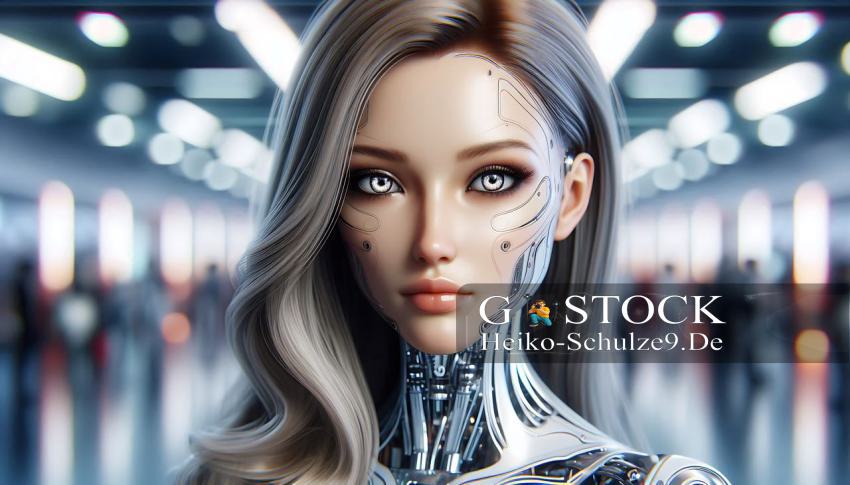 ein weiblichen roboter