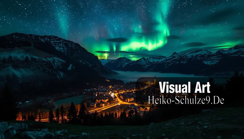 Sächsische Schweiz mit Polarlichtern_2