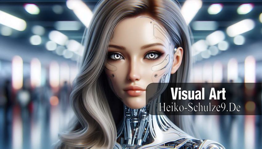 ein weiblichen roboter