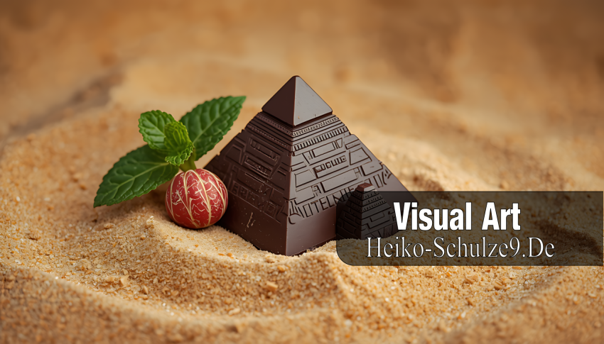 ägypten Pyramiden aus schokolade im sand