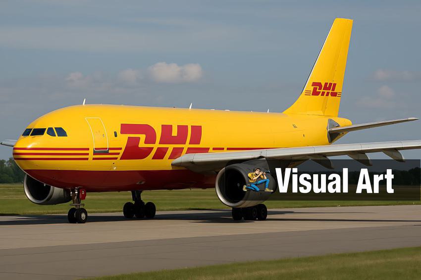 Logistik: Luft Flugzeug DHL - Foto von Admin