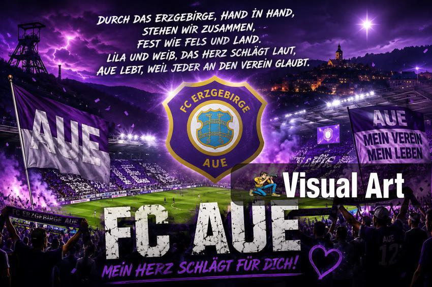 FC Erzgebirge Aue Fan-Choreo Grafik