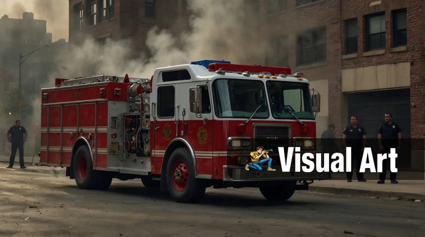 Fire department in action