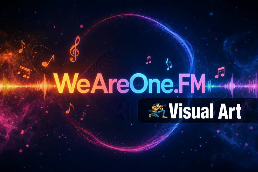 Neon-Musiklogo WeAreOne.FM